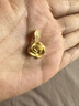 周大福玫瑰花足金黃金吊墜(工費220)約4.65g EOF1083生日禮物 曬單實(shí)拍圖