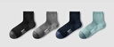 蕉內銀皮5系男士商務(wù)休閑精梳棉7A抗菌防臭透氣春夏短筒襪棉襪4雙裝 碳黑+中灰+藏藍+青灰綠 4雙 均碼 曬單實(shí)拍圖