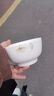 高顏值家用銀杏時(shí)光米飯碗大面碗陶瓷餐具家用新骨瓷陶瓷碗 銀杏時(shí)光 5英寸一個(gè)碗活動(dòng) 曬單實(shí)拍圖