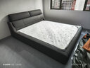 吉米樂(lè ) 床 現代簡(jiǎn)約床主臥高端大氣2.0*2.2米真皮床輕奢雙人大床軟包床 【納帕平紋半青皮】床+九星獨立雙面床墊 【2.0*2.2米】框架款-櫸木排骨架 曬單實(shí)拍圖