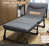 耐樸折疊床單人床辦公室 午睡神器 家用便攜行軍床簡(jiǎn)易午休多功能躺椅 靜音棉麻款【加固方管】190*70cm 曬單實(shí)拍圖