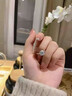 Grace Girl一克拉培育鉆石戒指女白金鉆戒求訂結婚情人節生日禮物送女友老婆 一克拉銀培育鉆石戒指 曬單實(shí)拍圖