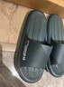 紅豆踩屎感拖鞋男夏季外穿2026新款室內家居浴室防滑防臭厚底涼拖鞋女 藏青色 42-43 適合41-42(內長(cháng)265mm) 曬單實(shí)拍圖