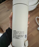 美的（Midea）便攜電熱水杯加熱杯電熱水壺保溫燒水杯350ml迷你旅行出差沖奶泡茶智能恒溫316L不銹鋼MK-DB35X22 曬單實(shí)拍圖