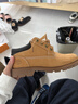 添柏嵐（Timberland）踢不爛男鞋大黃靴戶(hù)外防潑水防污偏大|A1P3L A1P3LW/小麥色 TB1 僅批次不同 40 曬單實(shí)拍圖