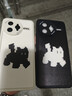 澤逸適用紅米k80/pro手機殼 K80至尊版全包防摔新款卡通硅膠皮紋軟殼黑白貓咪男女 【酷炫黑】白色驚訝貓-贈保護膜 紅米k80pro 曬單實(shí)拍圖