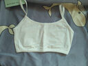 紅豆第一階段防凸點(diǎn)兒童內衣發(fā)育期小學(xué)生女孩薄款吊帶小背心少女文胸 曬單實(shí)拍圖