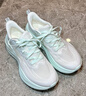 李寧凌波2丨跑步鞋女鞋新款緩震舒適軟彈透氣百搭厚底休閑慢跑運動(dòng)鞋 天縹綠/乳白色-2 37 曬單實(shí)拍圖