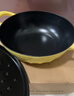 北鼎（Buydeem）【京東限定】琺瑯鍋鑄鐵鍋燜燒燉鍋電磁爐燃氣灶黑琺瑯24cm小鵝黃 曬單實(shí)拍圖