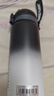 ONEDAY保溫杯小學(xué)生上學(xué)專(zhuān)用初中男孩款兒童青少年運動(dòng)新款水杯壺耐摔 黑白漸變500ml 曬單實(shí)拍圖