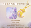 老鳳祥黃金吊墜首飾女足金月亮玫瑰項鏈生日紀念日禮物送女生老婆女友 約0.3g*月色玫瑰+贈送銀鏈子 曬單實(shí)拍圖