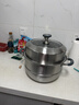 京東京造 蒸鍋 大容量304不銹鋼湯鍋加厚燉蒸煮燃氣灶家用 雙層28cm 曬單實(shí)拍圖