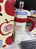 BABLOV花伴森保溫杯女士大容量冰霸杯吸管杯高顏值316不銹鋼內膽水杯 曬單實(shí)拍圖