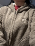 浪莎仿羊羔毛外套女秋冬新款中長(cháng)顆粒絨寬松加絨加厚 曬單實(shí)拍圖