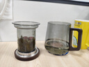 【耐熱防爆】泡茶杯茶水分離高硼硅耐熱玻璃茶杯高檔男女通用家用 鴉青深空三件杯450ml1只 曬單實(shí)拍圖