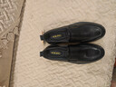 奧康（Aokang）商務(wù)休閑皮鞋男士耐磨牛皮軟底一腳蹬鞋黑色41碼 曬單實(shí)拍圖