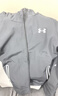 安德瑪（Under Armour）童裝春季兒童針織外套連帽上衣休閑運動(dòng)服男大童綜訓服244124103 淺灰 160 曬單實(shí)拍圖
