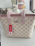 Kappa卡帕 正品托特包女小眾大容量通勤單肩包百搭電腦包生日禮物 桃氣奶芙粉中號禮盒套裝 曬單實(shí)拍圖