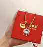 中國黃金平安鎖足銀項鏈寶寶銀鎖長(cháng)命鎖嬰兒滿(mǎn)月周歲禮物送新生兒見(jiàn)面禮 足銀平安鎖寶寶款【京速達】 曬單實(shí)拍圖