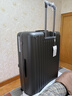 皇冠（CROWN）拉鏈鋁框箱行李箱大容量萬(wàn)向輪側開(kāi)旅行箱暑期出游箱5278-28-鐵灰 曬單實(shí)拍圖