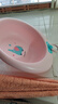 茶花 兒童抗菌洗臉盆31.7cm1只加厚塑料盆洗衣服洗腳盆粉色* 曬單實(shí)拍圖