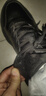 361°男鞋運動(dòng)鞋秋季新品皮革面防潑水鞋緩震黑色寬楦通勤健步跑步鞋男 曜石黑 42 曬單實(shí)拍圖