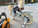 永久（FOREVER）兒童自行車(chē)2-6歲男女孩可折疊中大童學(xué)生單車(chē)14寸云母灰 曬單實(shí)拍圖