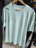 安踏冰絲速干運動(dòng)短袖男士夏季新款透氣健身跑步運動(dòng)籃球訓練t恤上衣 【速干透氣-肩膀潮流標】海晏藍 L /175 （適合120-140斤） 曬單實(shí)拍圖