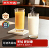京東京造 玻璃杯 厚底直身水杯泡茶咖啡牛奶杯子460ml兩只裝 曬單實(shí)拍圖