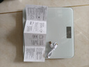 香山 體重秤 電子秤人體家用健康秤高精度  高清LCD顯示 云白 Type-C充電款 曬單實(shí)拍圖