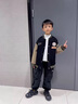 G.duck小黃鴨童裝男童外套春秋季2026新款兒童衣服男孩棒球服拼色字母 黑色 160 建議13~14歲【150-160cm】c 曬單實(shí)拍圖