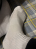 FitonTon4雙毛巾襪子男春夏季純棉短襪中筒運動(dòng)襪籃球襪純色百搭白色襪子 曬單實(shí)拍圖
