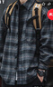 JEEP SPIRIT吉普磨毛加厚格子襯衫男秋冬季工裝長(cháng)袖襯衣休閑外套 深灰色 2XL 曬單實(shí)拍圖