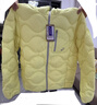 亞瑟士（asics）童裝冬季中大童短款三防羽絨服外套寬松輕量保暖 黃色 85%絨子 170 充絨103.6g 曬單實(shí)拍圖
