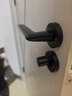 固特（GUTE）門(mén)鎖室內家用房門(mén)鎖臥室黑色門(mén)把手輕音降噪分體鎖啞黑色  曬單實(shí)拍圖