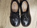 百麗復古抓皺牛津鞋女26春新質(zhì)感真皮英倫單鞋B3010AM6 黑色 36 曬單實(shí)拍圖