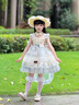 G.duck小黃鴨童裝洛麗塔公主裙兒童裙子女童生日禮服蓬蓬裙夏季連衣裙女 吊帶裙 110 （建議身高100cm 4-5歲）cm 曬單實(shí)拍圖