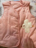 童泰（TONGTAI）嬰兒馬甲秋冬季純棉夾棉兒童衣服男童女童上衣坎肩馬夾粉色73cm 曬單實(shí)拍圖