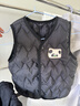 嘟嘟家寶寶多巴胺馬甲秋冬兒童夾棉坎肩卡通男女童背心秋款童裝 黑色 90 曬單實(shí)拍圖