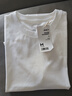 京東京造80支液氨棉女裝新款潮流打底衫短袖春裝女士t恤 白色 M 曬單實(shí)拍圖