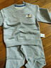 Teenie Weenie Kids小熊童裝25年秋季男女寶寶基礎衛衣衛褲套裝 花灰色 100 cm 曬單實(shí)拍圖