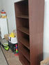 落地置物架實(shí)木書(shū)架臥室不占地方書(shū)柜多層展示柜窄邊靠墻收納柜子 【松木款】六層|寬25CM胡桃色70x25x166CM 曬單實(shí)拍圖