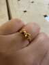 周大福爆閃愛(ài)心蝴蝶結 黃金戒指工費460)12號約3.75g EOF2301禮物 曬單實(shí)拍圖