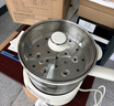 小熊（Bear）電煮鍋 小電鍋 電火鍋 電熱鍋蒸煮一體分體式微電腦多功能鍋2-3人家用316L不銹鋼配蒸籠2.5L F25P1 曬單實(shí)拍圖