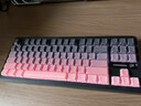 邁從（MCHOSE）G87 V2旋鈕無(wú)線(xiàn)機械鍵盤(pán)電競游戲客制化有線(xiàn)/藍牙三模87鍵配列g(shù)asket結構全鍵熱插拔筆記本辦公 G87 V2 黑莓粉漸變側刻 快金軸 曬單實(shí)拍圖
