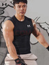 安德瑪（Under Armour）運動(dòng)背心男 2026春新款跑步潮流快干透氣休閑無(wú)袖T恤運動(dòng)健身上衣 【黑色】緊身設計/拍大兩碼 XL 180（160-180斤） 曬單實(shí)拍圖