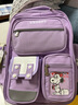 史努比（SNOOPY）小學(xué)生書(shū)包輕便兒童護脊減負雙肩包痛包 四到六年級 紫色大號 曬單實(shí)拍圖