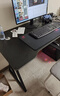 初學(xué)者  電腦桌臺式家用電競桌椅套裝辦公桌簡(jiǎn)約書(shū)桌游戲桌書(shū)房寫(xiě)字桌子 子夜黑140*60-電競紋路 曬單實(shí)拍圖