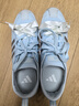 adidas「冰淇淋T頭鞋」VS JOG 2.0薄底運動(dòng)鞋男女阿迪達斯輕運動(dòng)   淺天藍/金屬銀/亮白 (推薦女生選小半碼)   40 曬單實(shí)拍圖