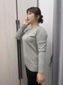 俞兆林（YUZHAOLIN）媽媽裝秋裝針織毛衣小衫女中年女長袖打底衫中老年女裝春秋款上衣 藍(lán)色上衣 M 【建議105斤以內(nèi)】 曬單實(shí)拍圖